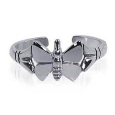 925 Sterling Silver Butterfly Design Toe Ring #BDTS004 - Gem Avenue