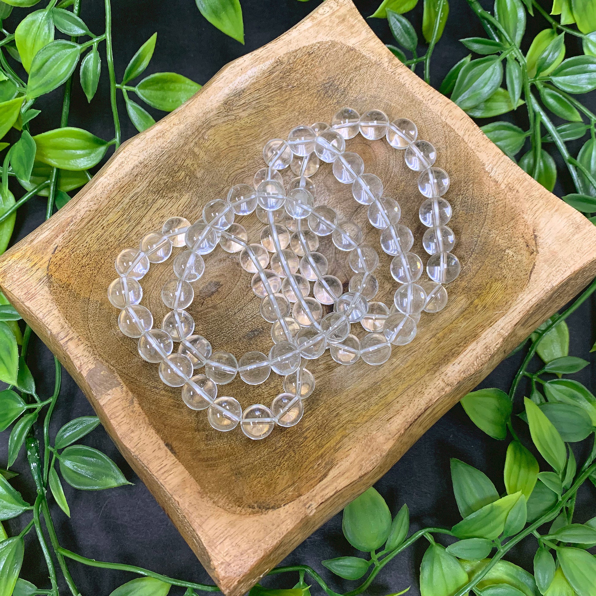 Quartz Gemstone Bead Unisex Handmade Stretch Bracelet - Gem Avenue