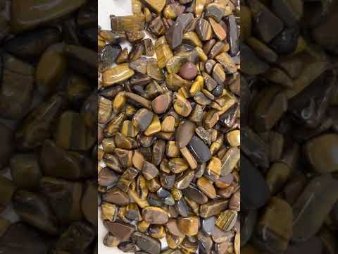 Tiger Eye Natural Tumbled Chips - Gem Avenue