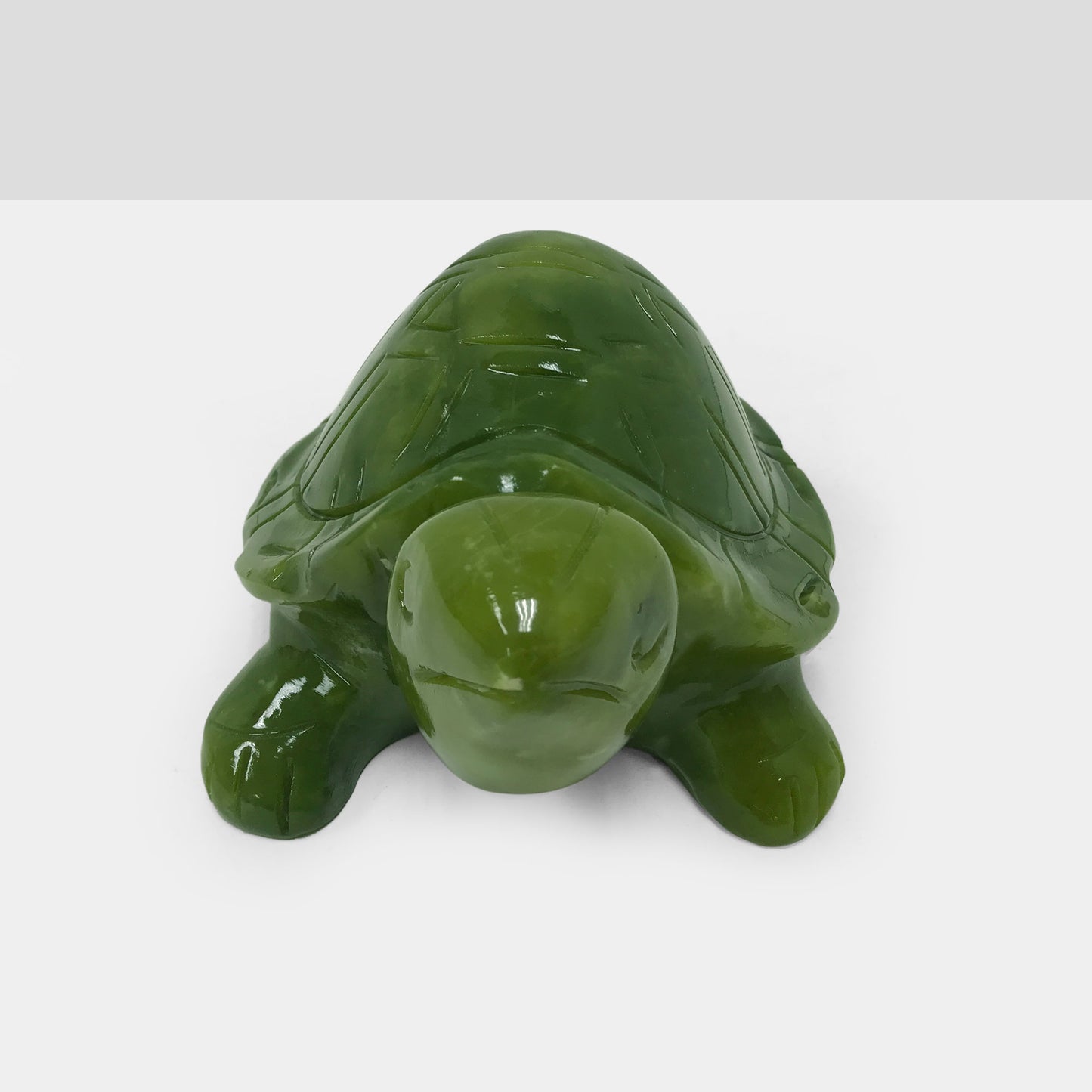 Natural Nephrite Turtle Jade Gemstone Figurine Animal Sculpture Home Decor - Gem Avenue