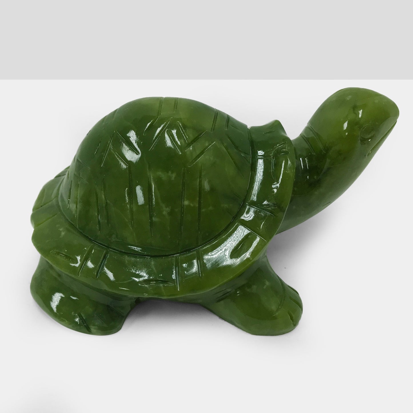 Natural Nephrite Turtle Jade Gemstone Figurine Animal Sculpture Home Decor - Gem Avenue