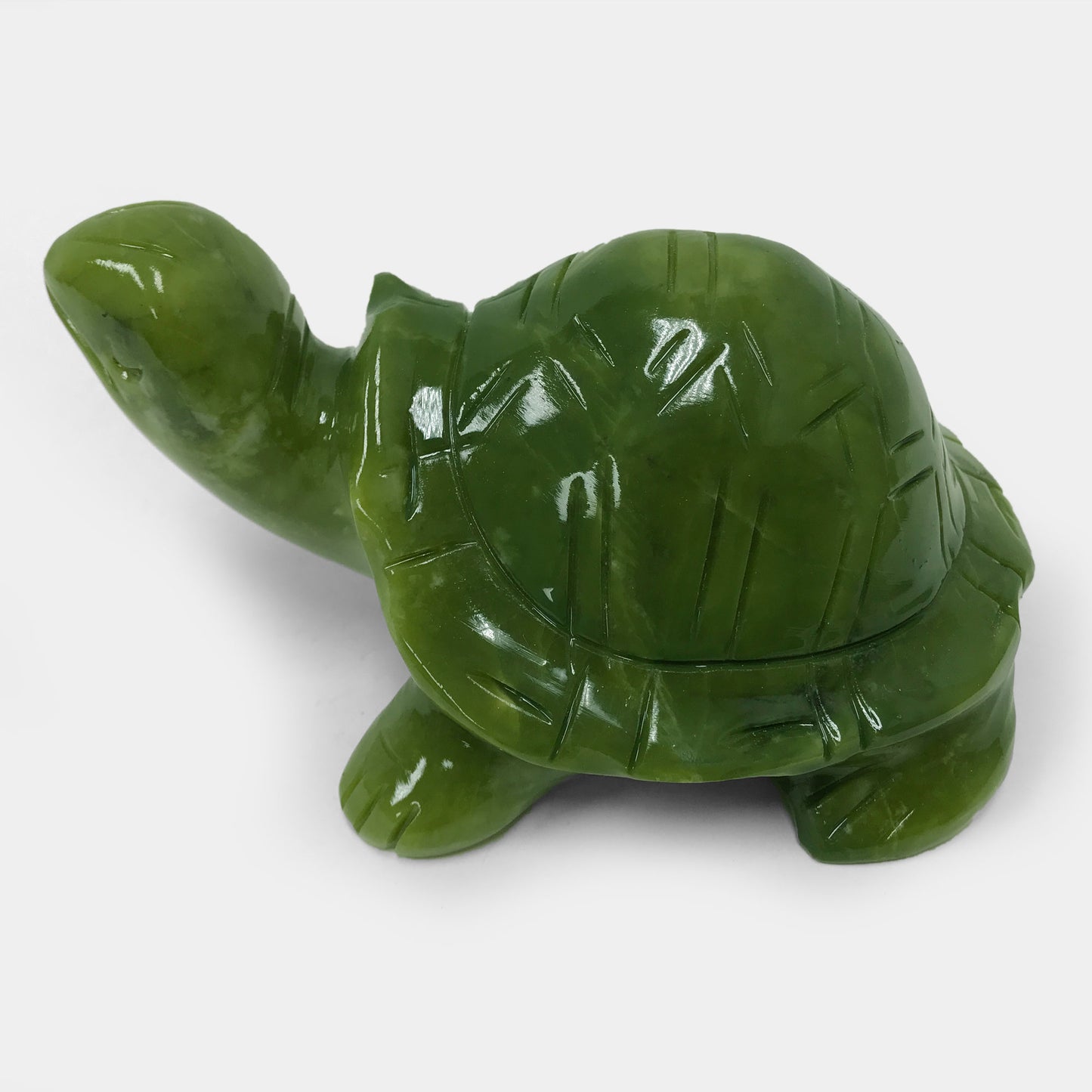 Natural Nephrite Turtle Jade Gemstone Figurine Animal Sculpture Home Decor - Gem Avenue