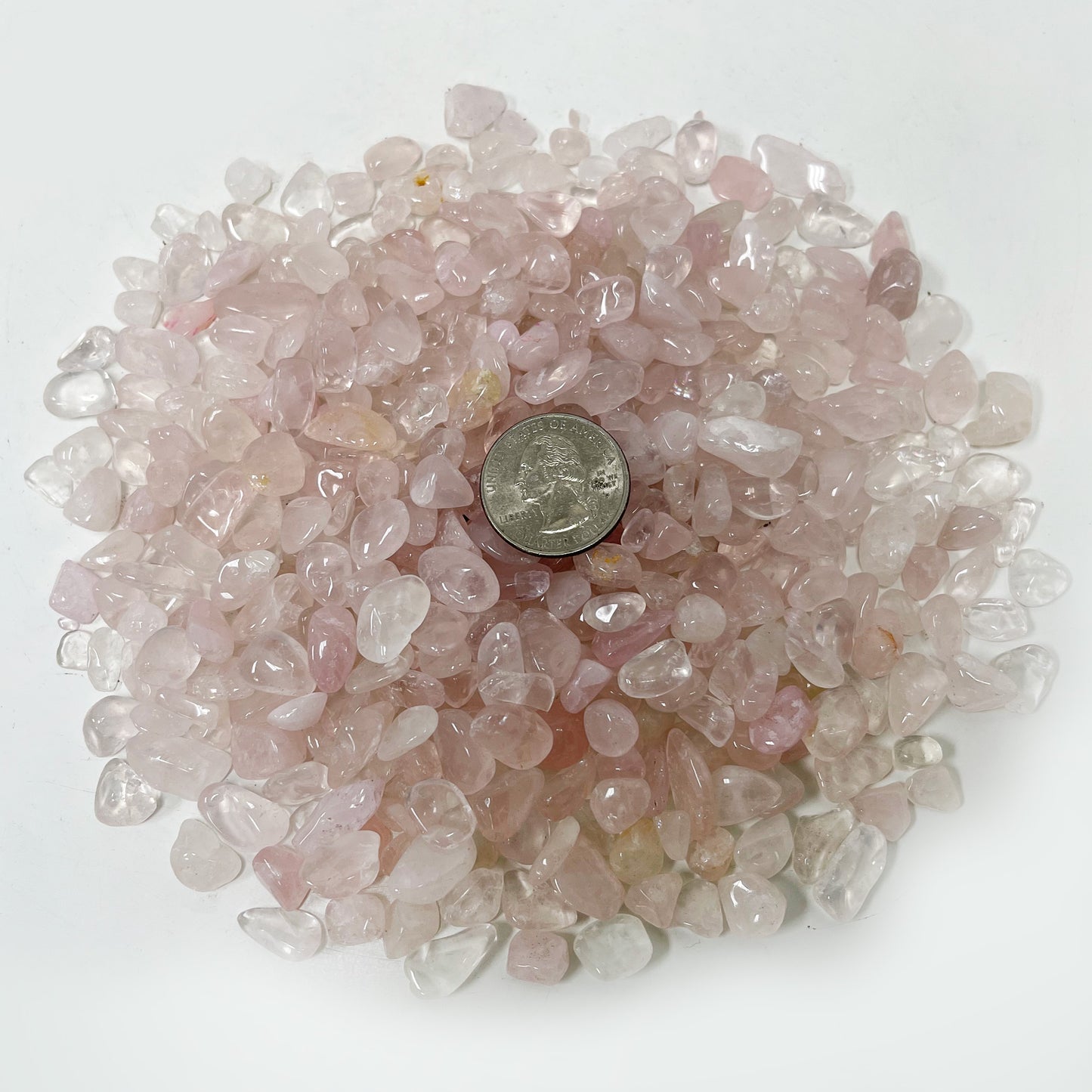 Rose Quartz Tumbled Chips - Gem Avenue
