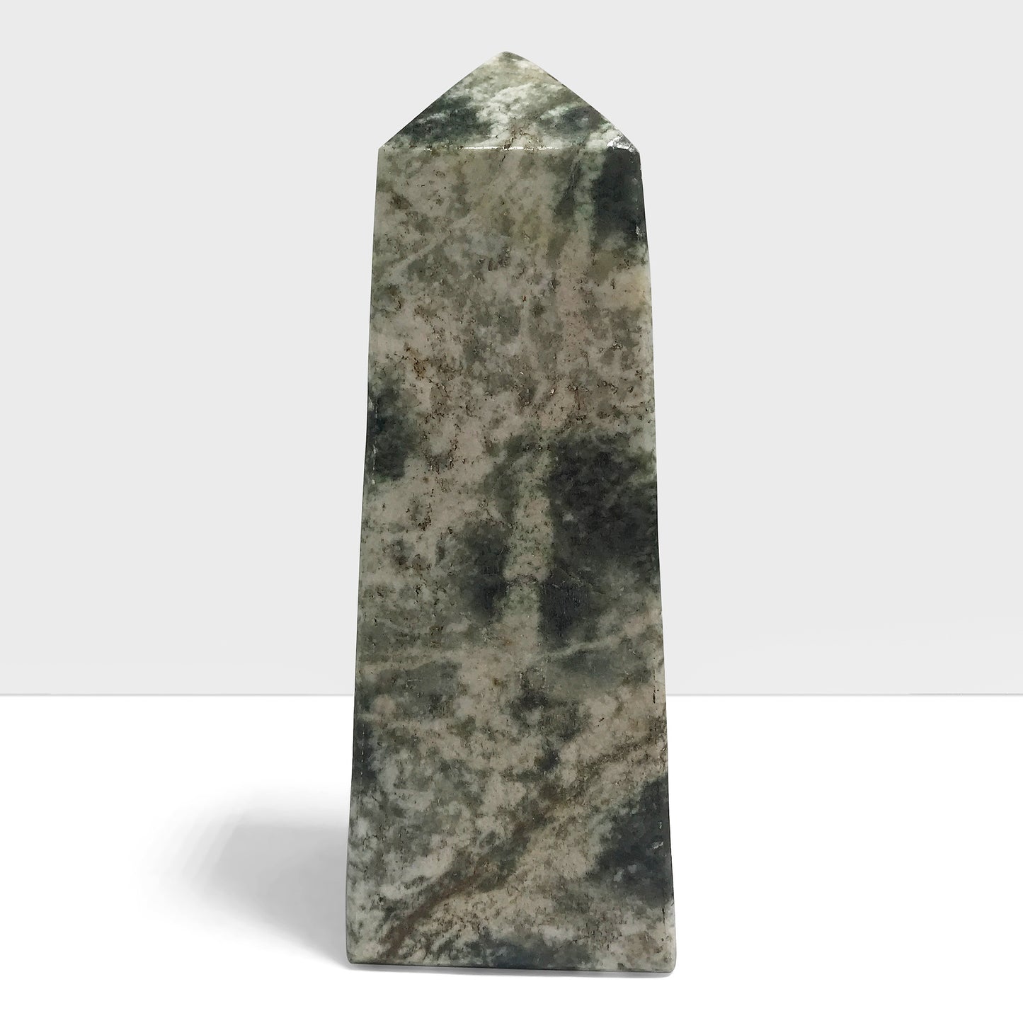 Natural Serpentine Crystal Obelisk Tower Crystal Wand Home Decor - Gem Avenue