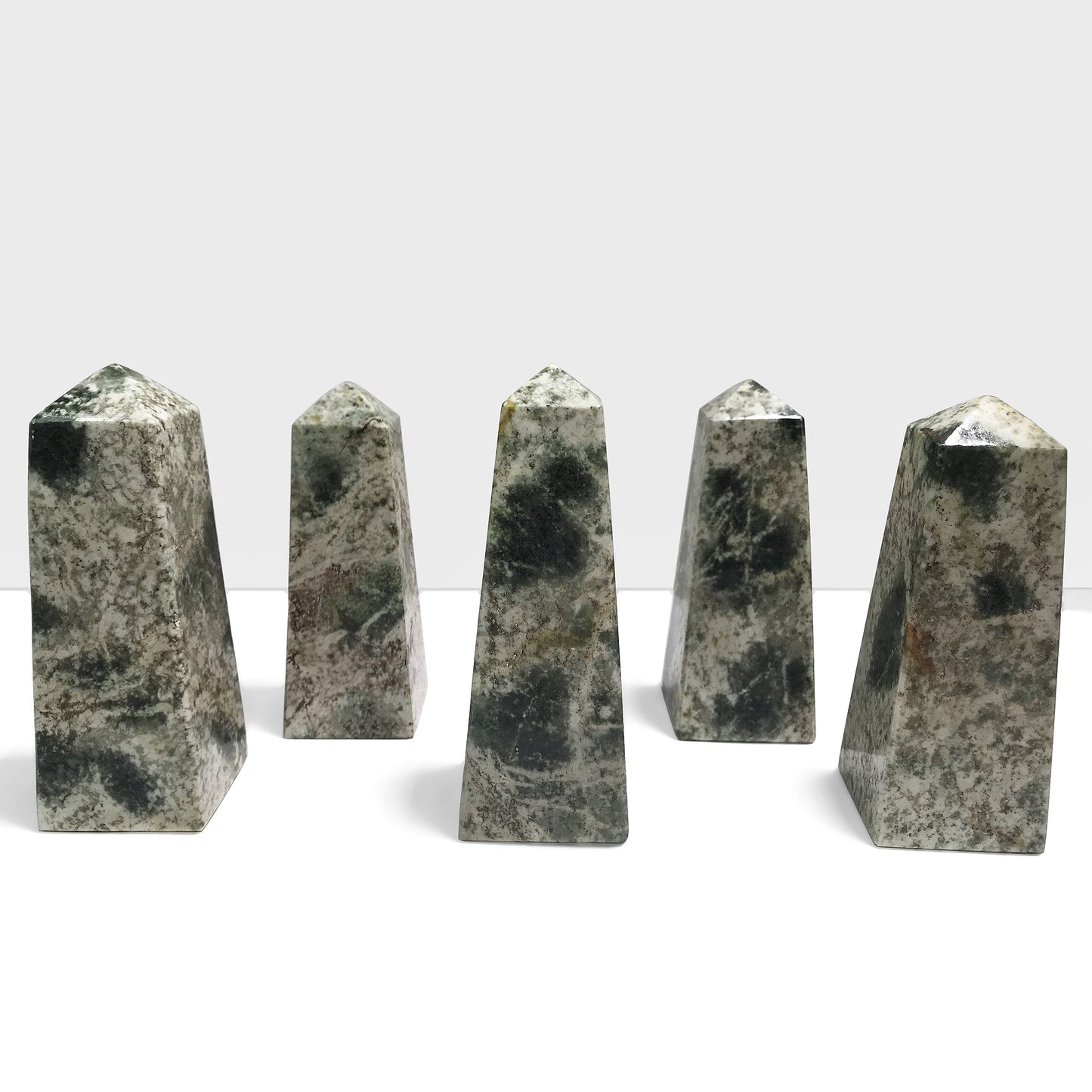 Natural Serpentine Crystal Obelisk Tower Crystal Wand Home Decor - Gem Avenue