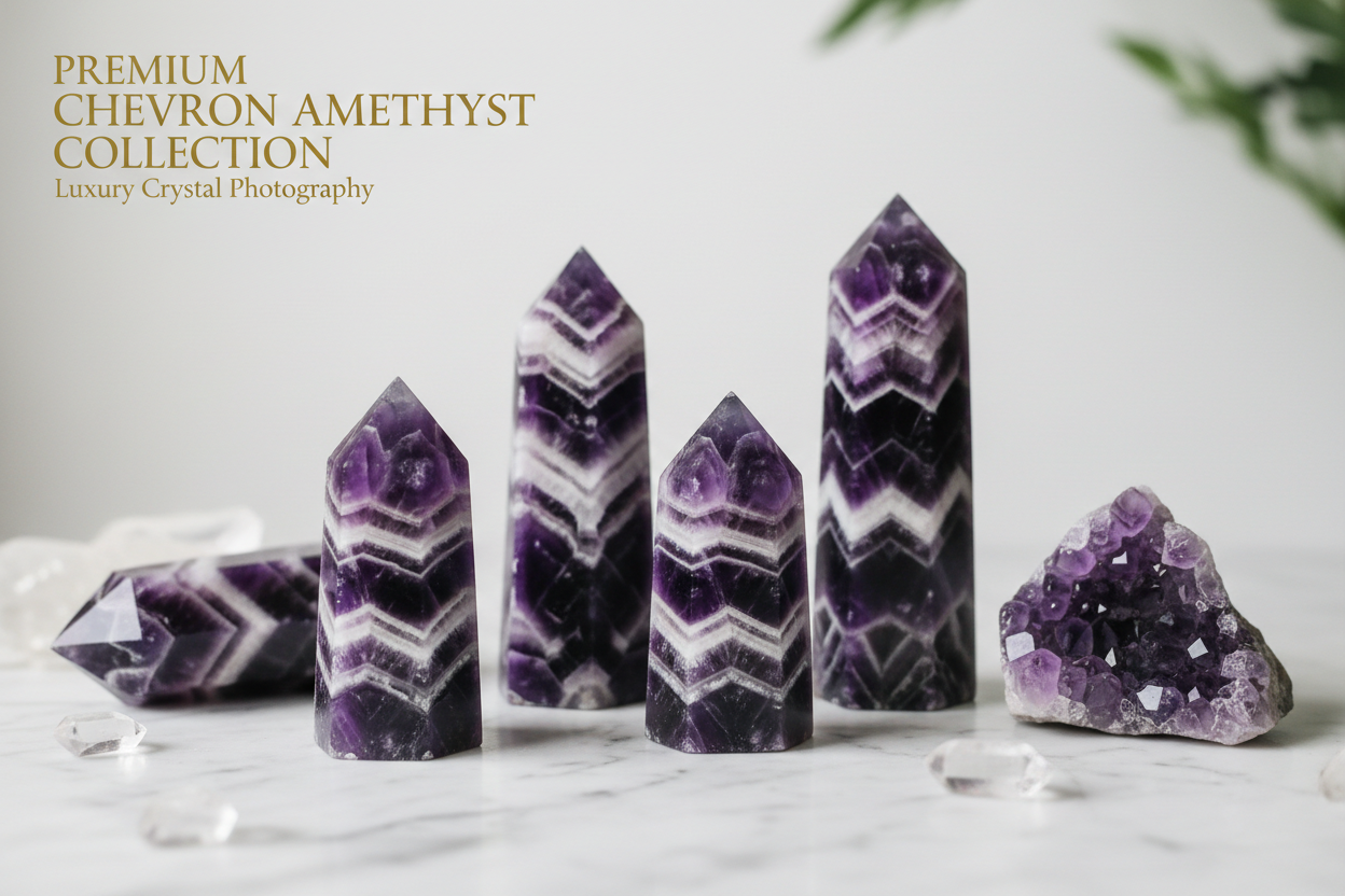 Chevron Amethyst Crystal