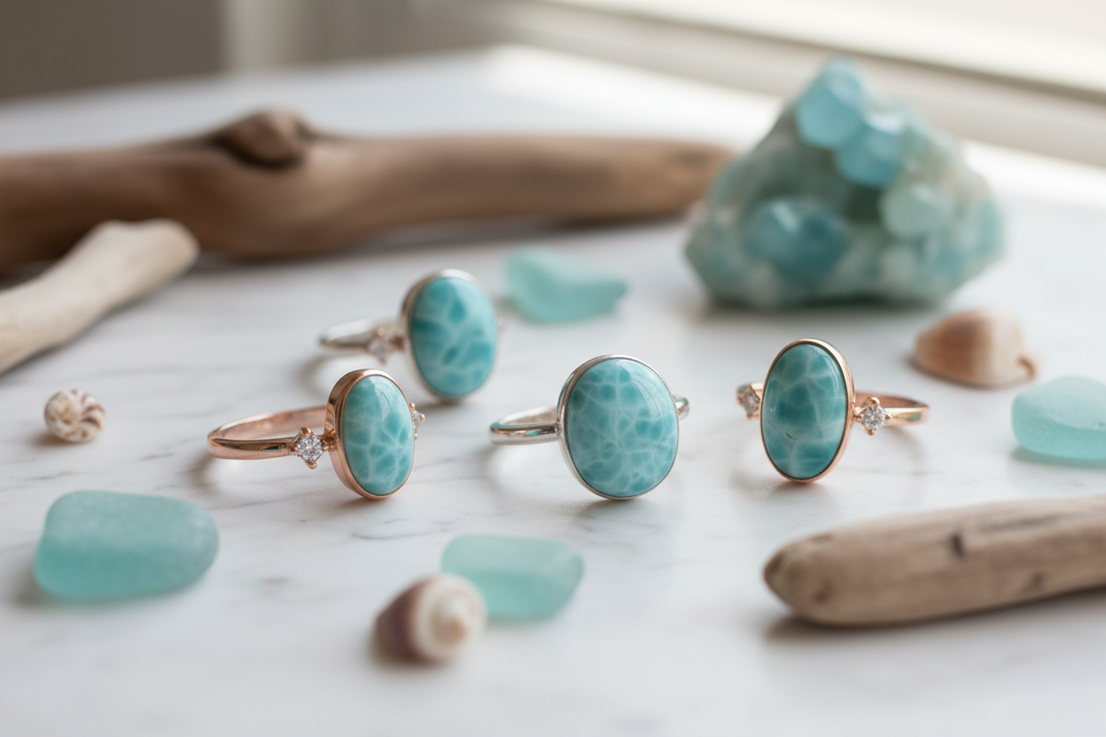 Larimar Rings