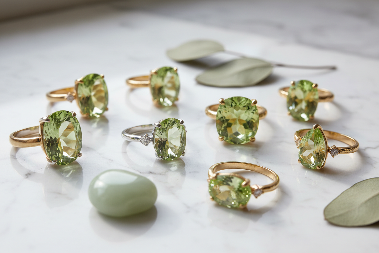 Peridot Rings Collection
