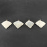 Selenite Diamond Shaped Pendants