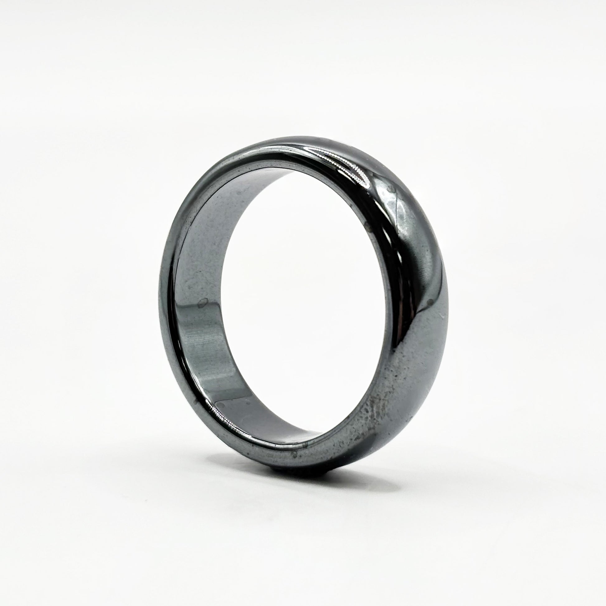Natural Hematite Band Ring - Gem Avenue Retail