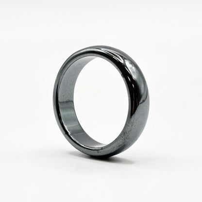 Natural Hematite Band Ring - Gem Avenue Retail