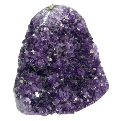 Natural Deep Purple Amethyst Cut Base Geode Crystal Cluster for Home Decor, Healing Stone, Display Piece 10-0125