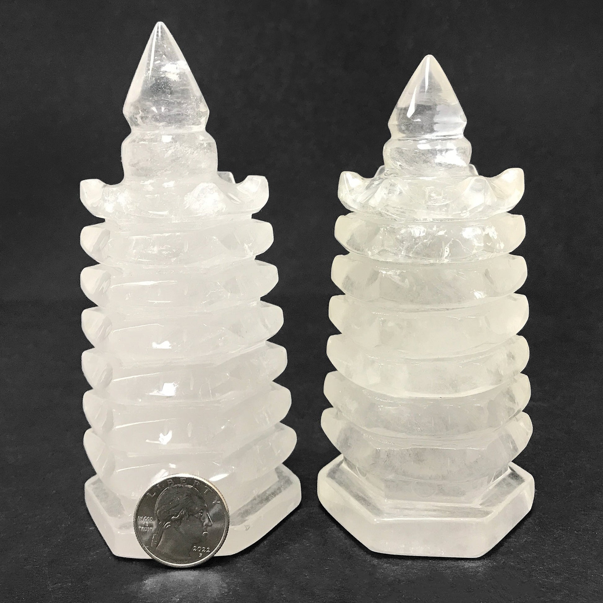 Clear Quartz Pagoda Towers Wholesale - Gem Avenue