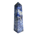 Polished Natural Sodalite Crystal Obelisk Tower Point for Home Décor, Energy Focus, Balance, and Aesthetic Display - 12-0160