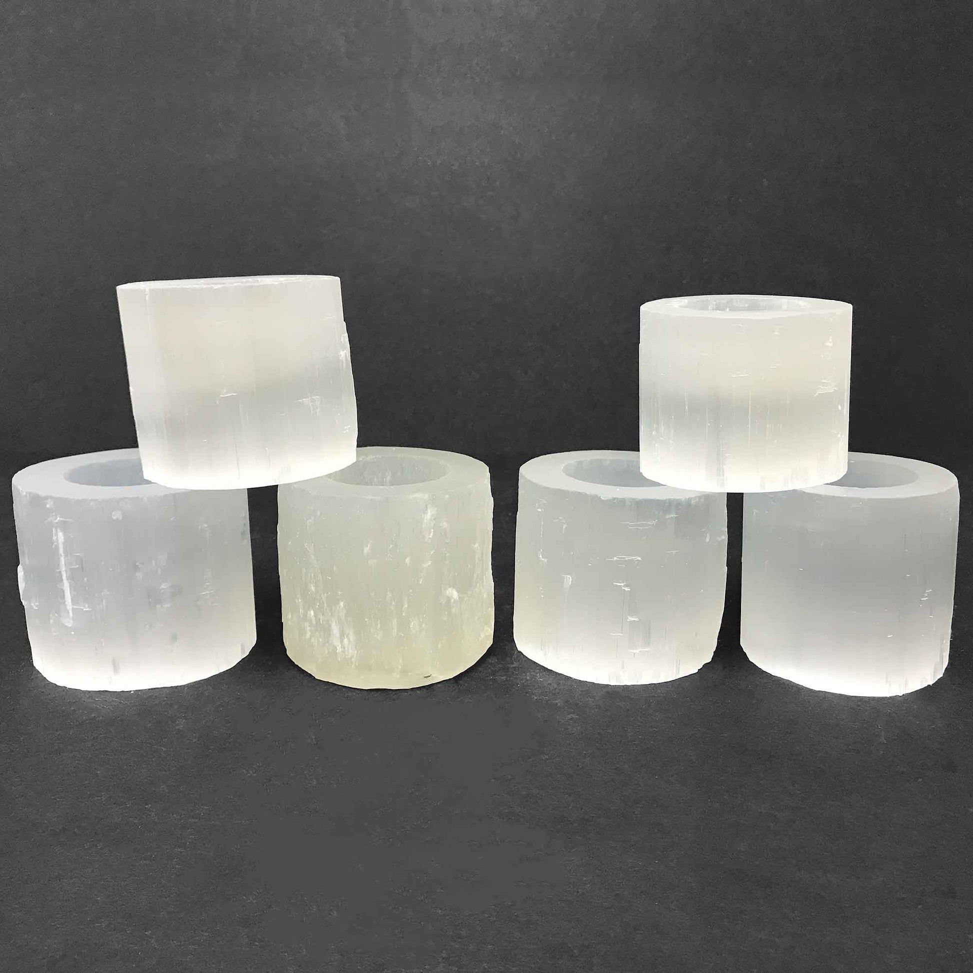 Selenite Candle Holders Wholesale - Gem Avenue