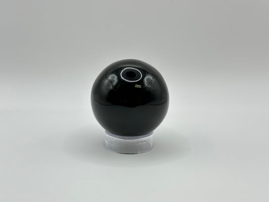 Polished 2” Black Obsidian Crystal Gemstone Sphere Decor Ball - RBL331