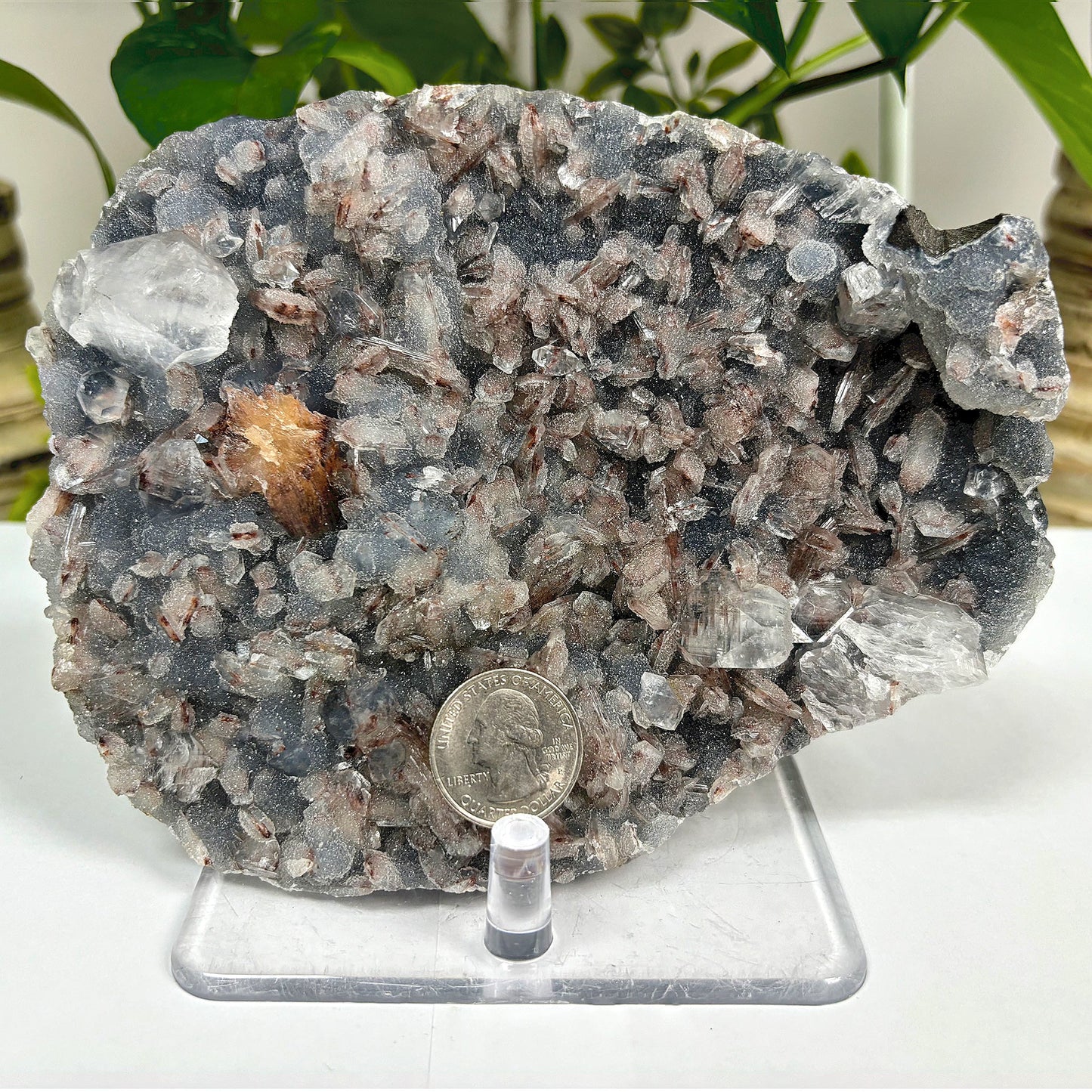 Natural Apophyllite Heulandite Stilbite Mineral Specimen, Raw Crystal Cluster for Healing, Meditation, Energy Work, Home Décor & Collectors