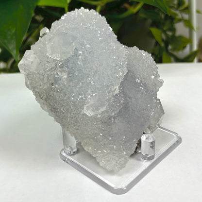 Exquisite Natural Chalcedony Apophyllite Mineral Specimen for Collectors and Enthusiasts. A Unique Addition to Your Collection
