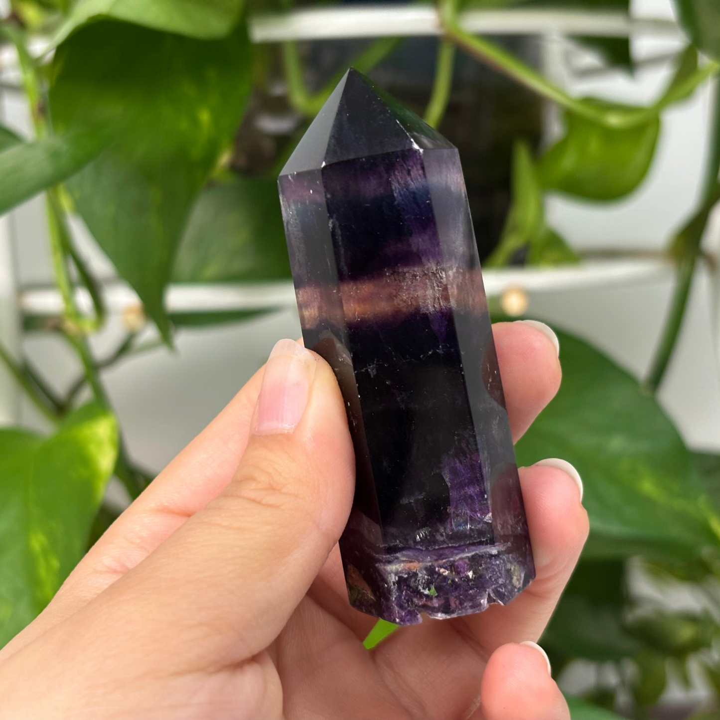 Polished Fluorite Crystal Self Standing Tower - RPO314