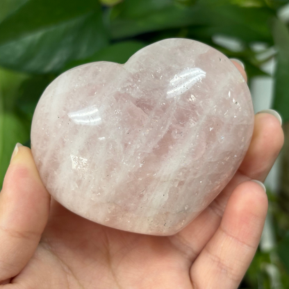 Rose Quartz Heart from Madagascar – Hand-Carved Stone - RSH185