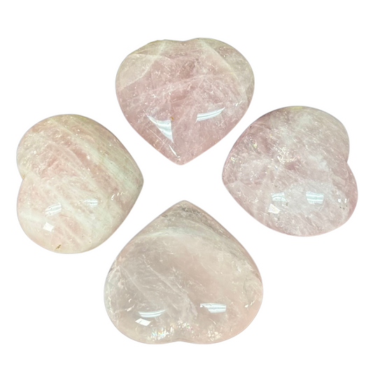 Rose Quartz Heart from Madagascar – Hand-Carved Stone - RSH185