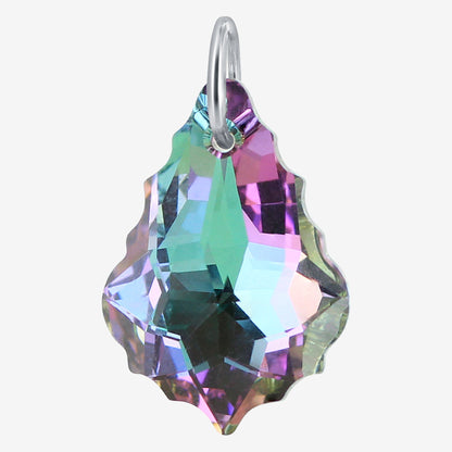 925 Sterling Silver Crystal Pendant Baroque Shaped Austrian Crystals for Everyday Elegance