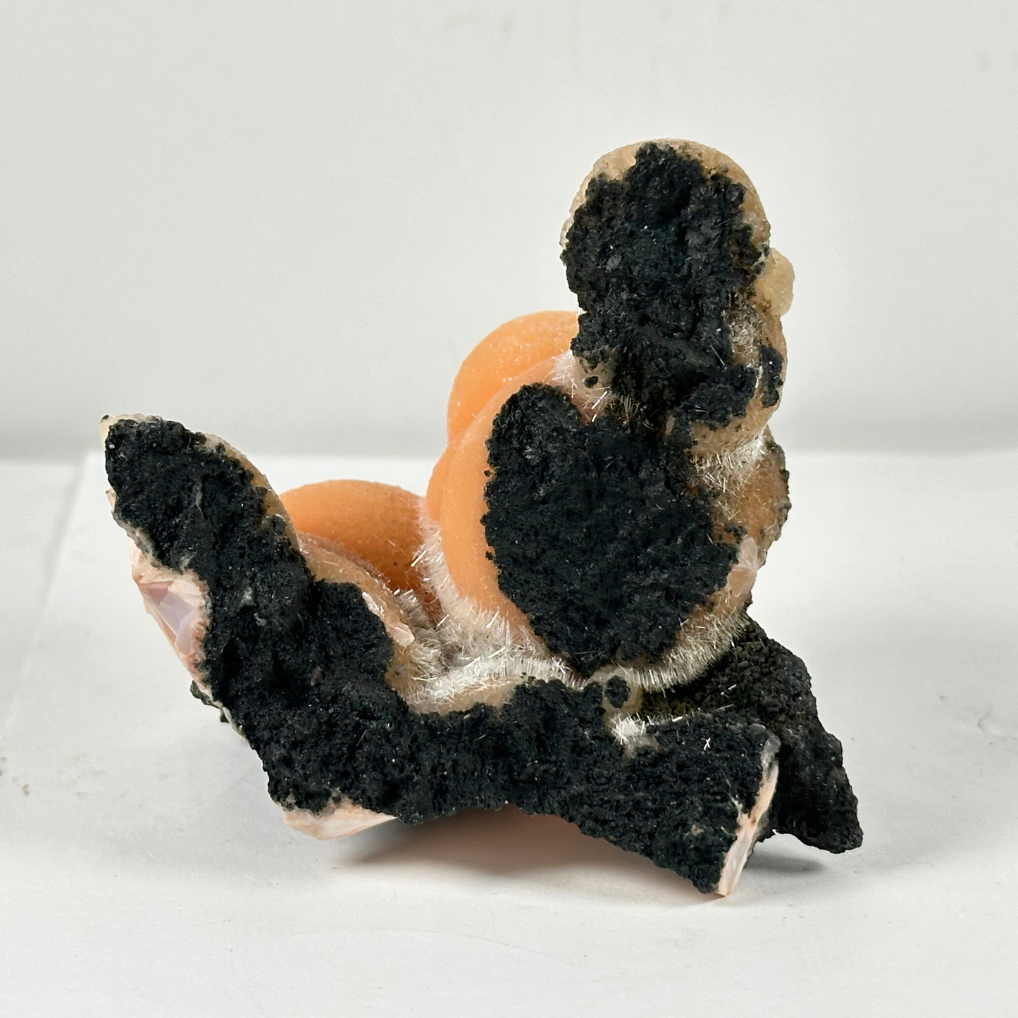 Thomsonite and Mesolite Mineral Specimen Natural Zeolite Crystal Formation From India - RMI752