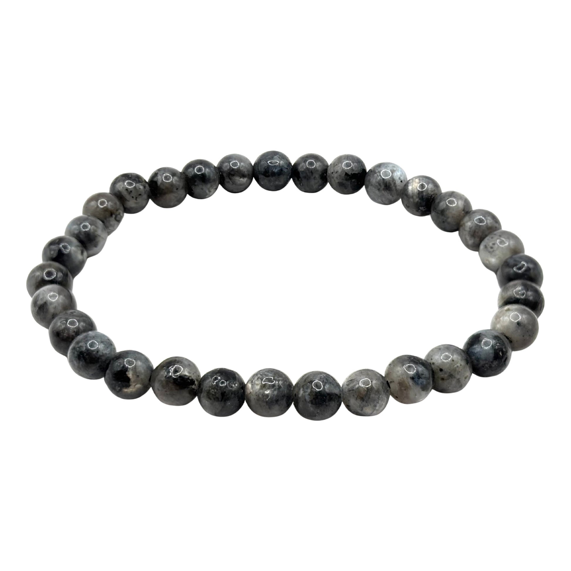6mm Larvikite Gemstone Bracelet - Gem Avenue Retail