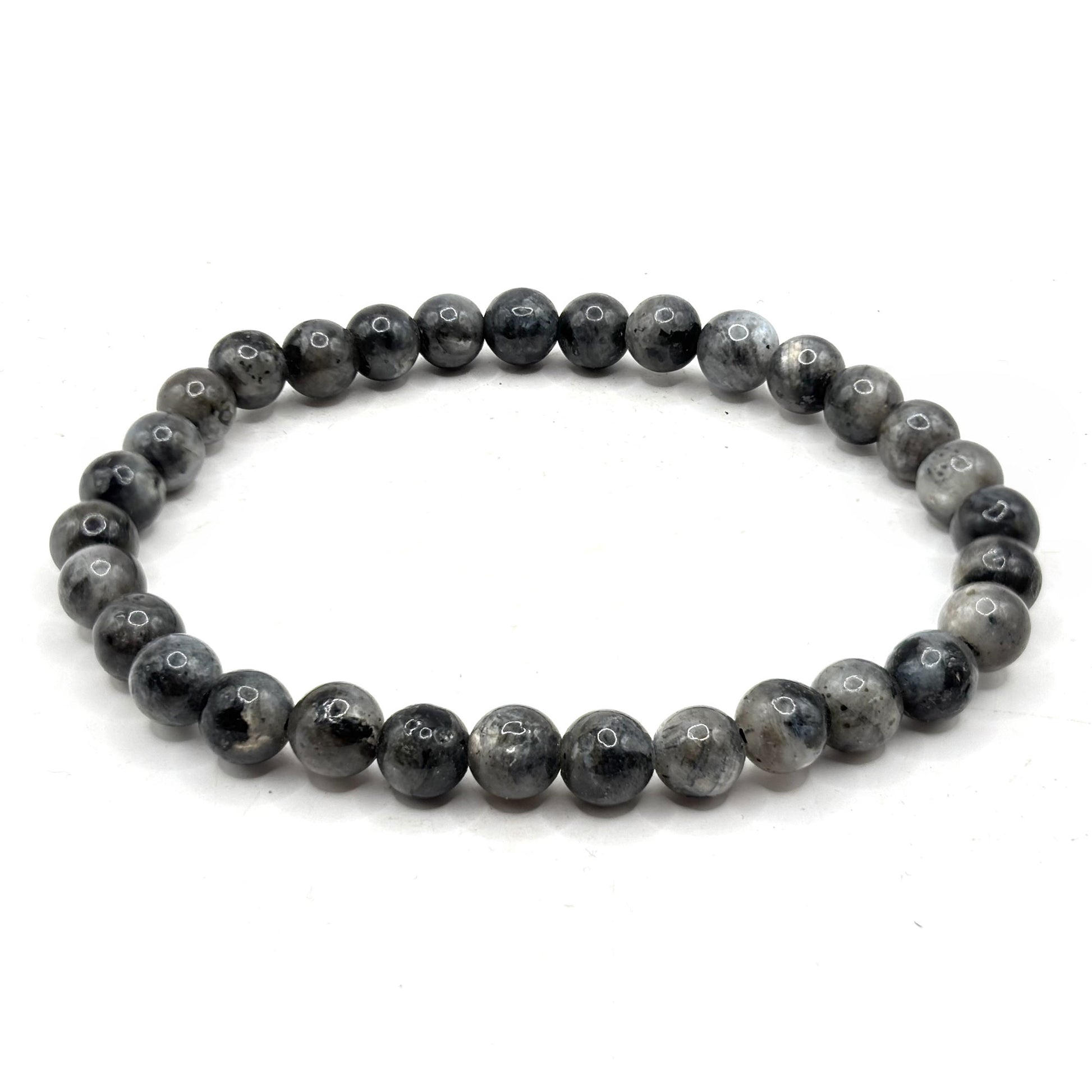 6mm Larvikite Gemstone Bracelet - Gem Avenue Retail