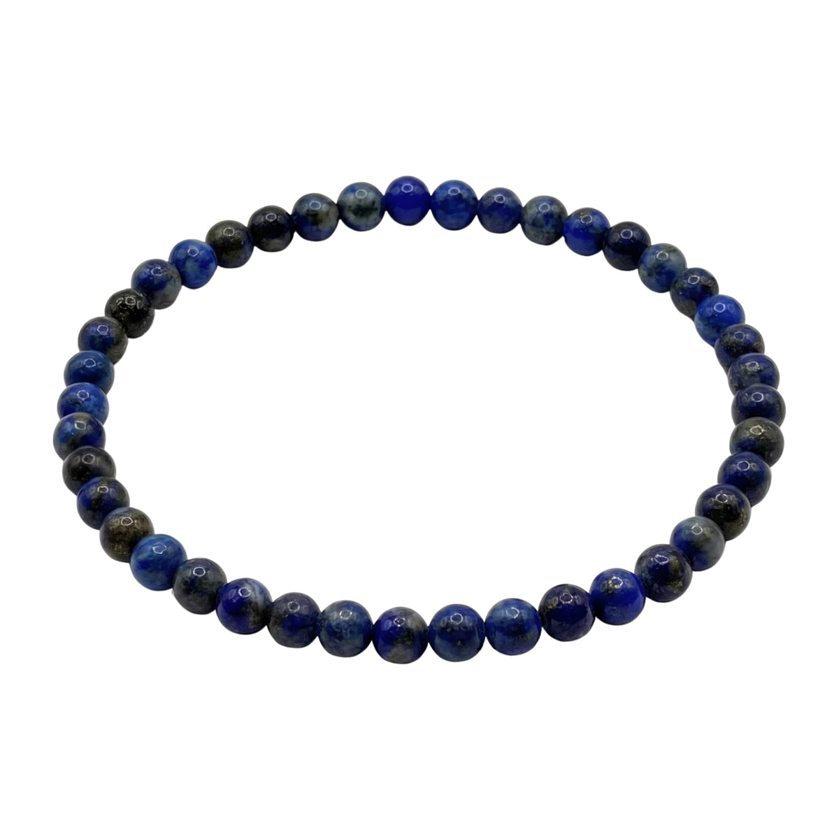 Lapis Lazuli Beaded Bracelet 4mm -Gem Avenue Retail