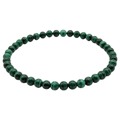 Malachite Beaded Bracelet 4mm - Gem Avenue Retail