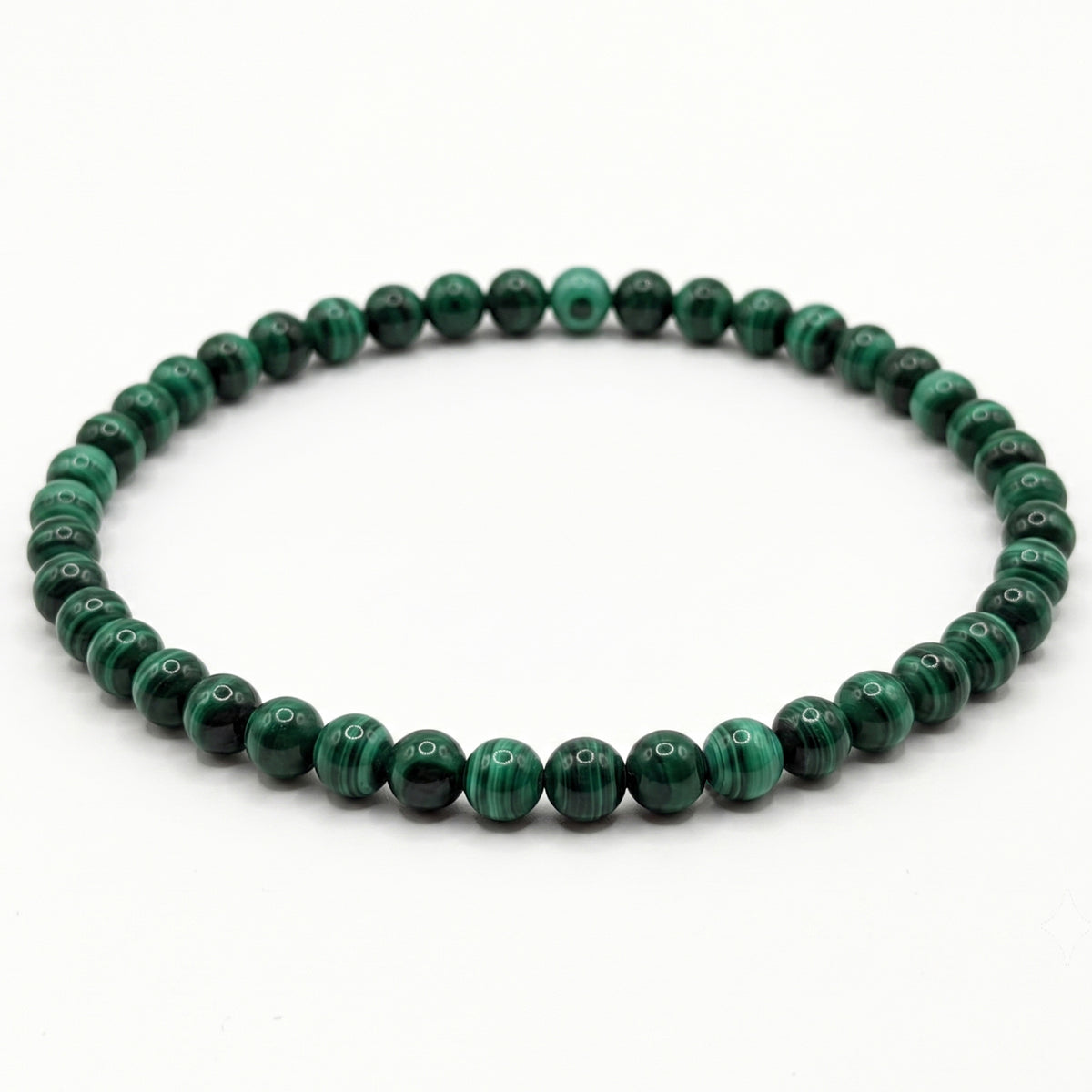 Malachite Beaded Bracelet 4mm - Gem Avenue Retail