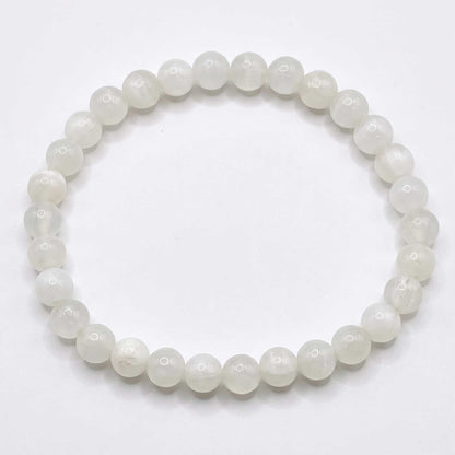 Selenite Beaded Bracelet 6mm - Gem Avenue Retail