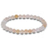 6mm Pink Aventurine Gemstone Round Bead Unisex Stretch Bracelet