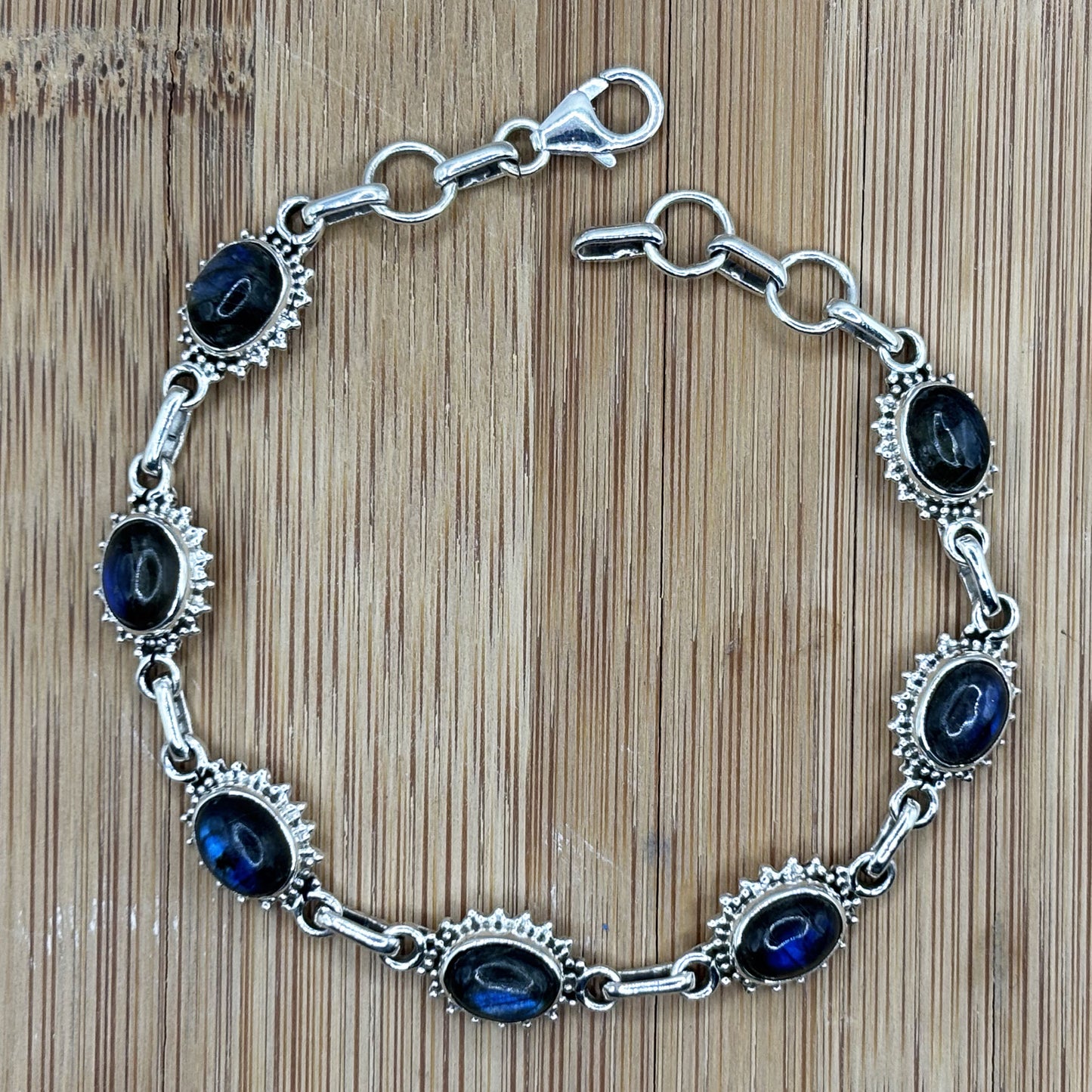 Sterling Silver Labradorite Gemstone Bracelet - Gem Avenue Retail