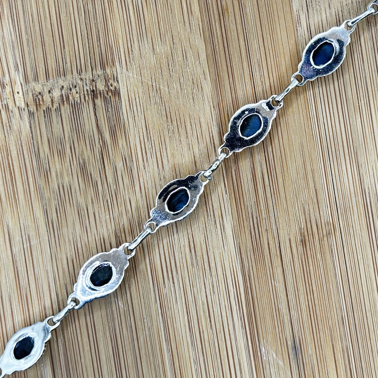 925 Sterling Silver Labradorite Gemstone Bracelet - Gem Avenue Retail
