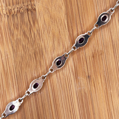 925 Sterling Silver Amethyst Gemstone Bracelet - Gem Avenue Retail