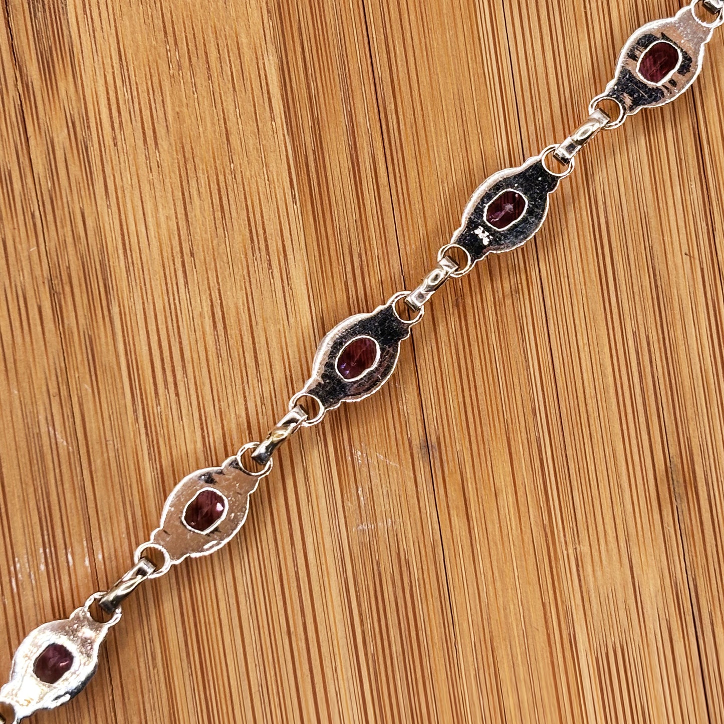 925 Sterling Silver Amethyst Gemstone Bracelet - Gem Avenue Retail