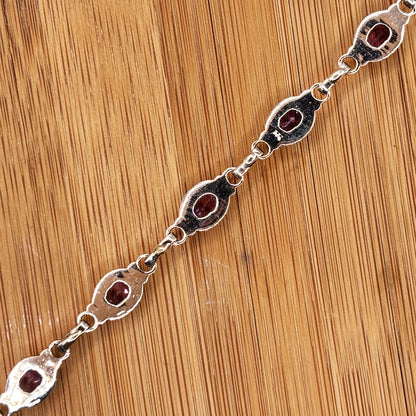 925 Sterling Silver Amethyst Gemstone Bracelet - Gem Avenue Retail