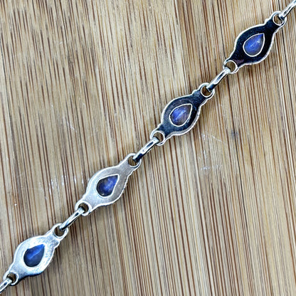Rainbow Moonstone Sterling Silver Gemstone Bracelet - Gem Avenue Retail
