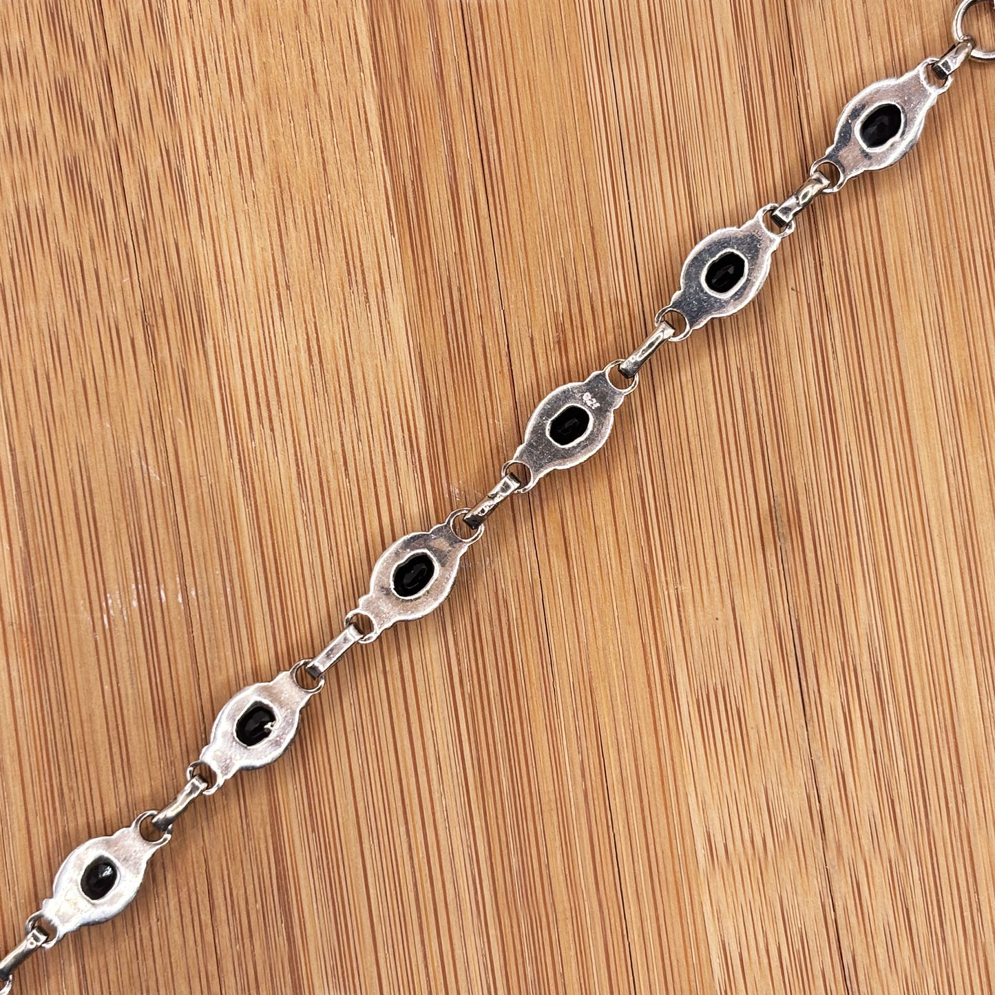 Sterling Silver Black Onyx Gemstone Bracelet - Gem Avenue Retail