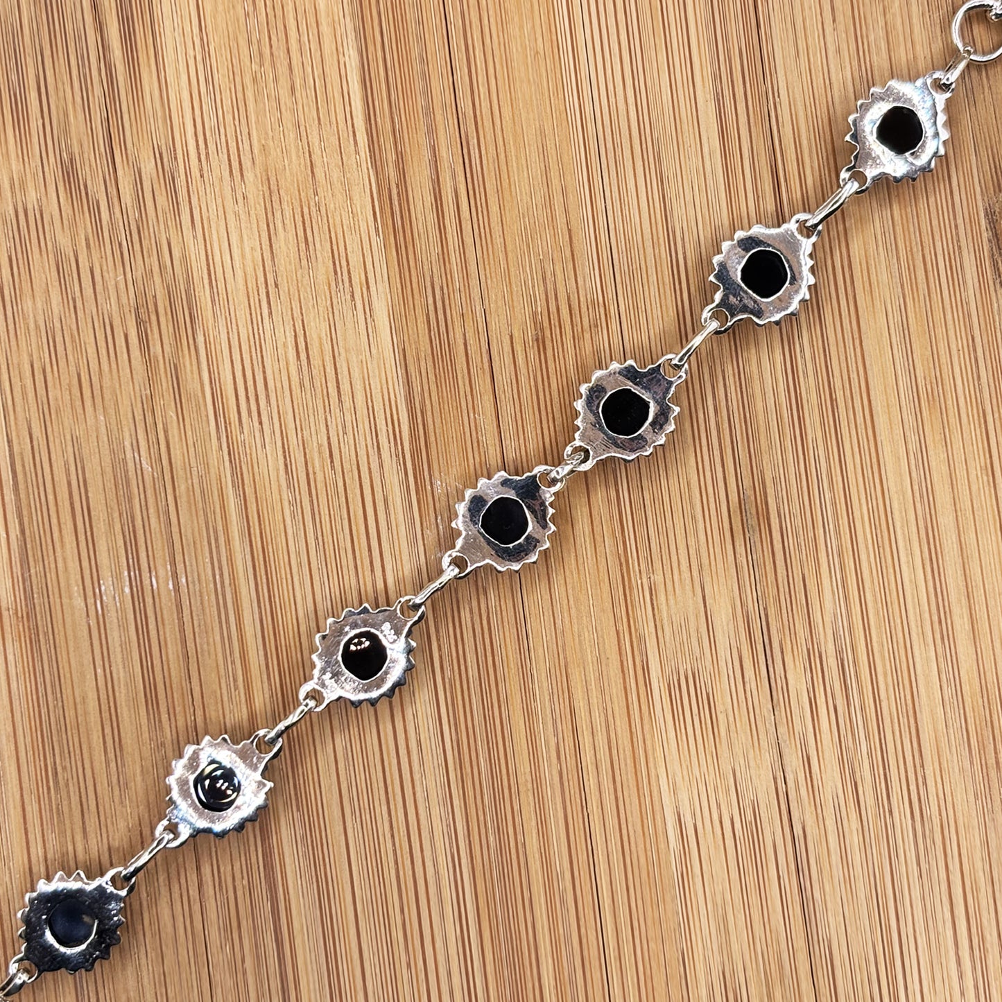 925 Sterling Silver Black Onyx Gemstone Bracelet - Gem Avenue Retail