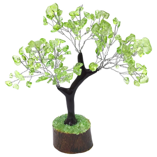 Peridot Crystal Gemstone Tree Home Decor - Gem Avenue
