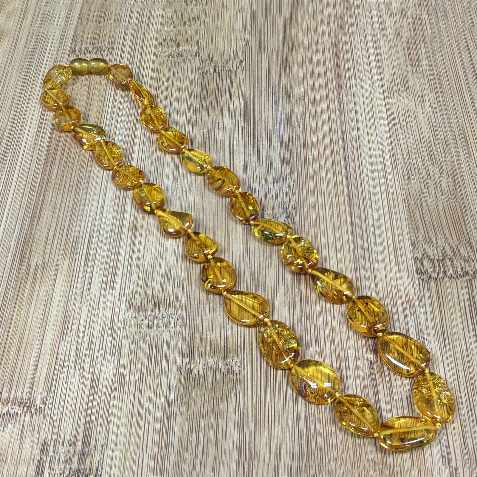 Natural Amber Beads Necklace -  Gem Avenue