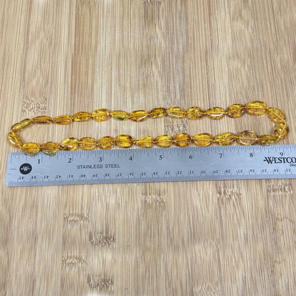 Natural Amber Beads Necklace -  Gem Avenue