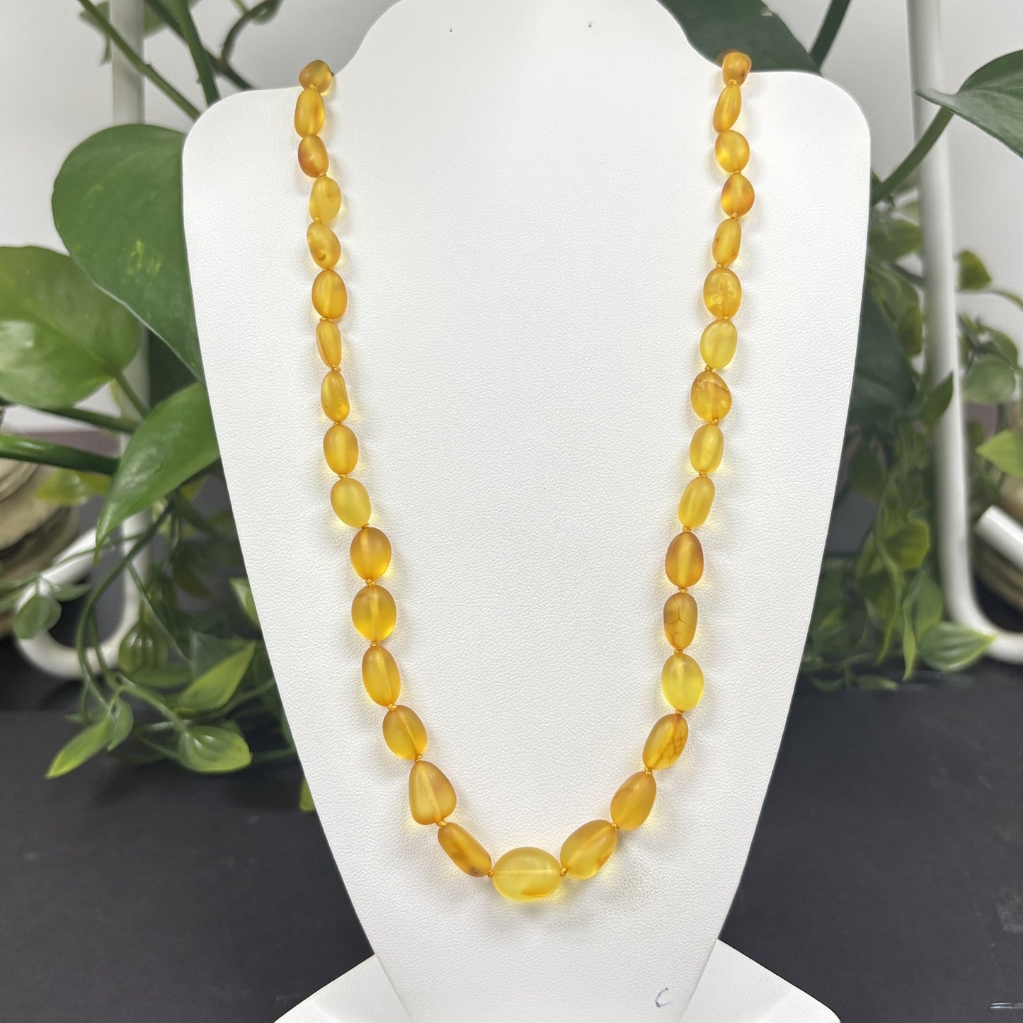 Natural Baltic Amber Beads Necklace -Gem Avenue