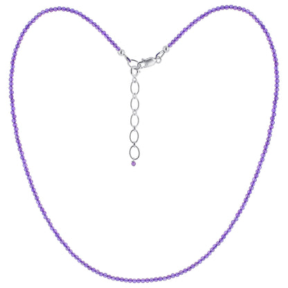 925 Sterling Silver Amethyst Gemstone Necklace for Women - Gem Avenue