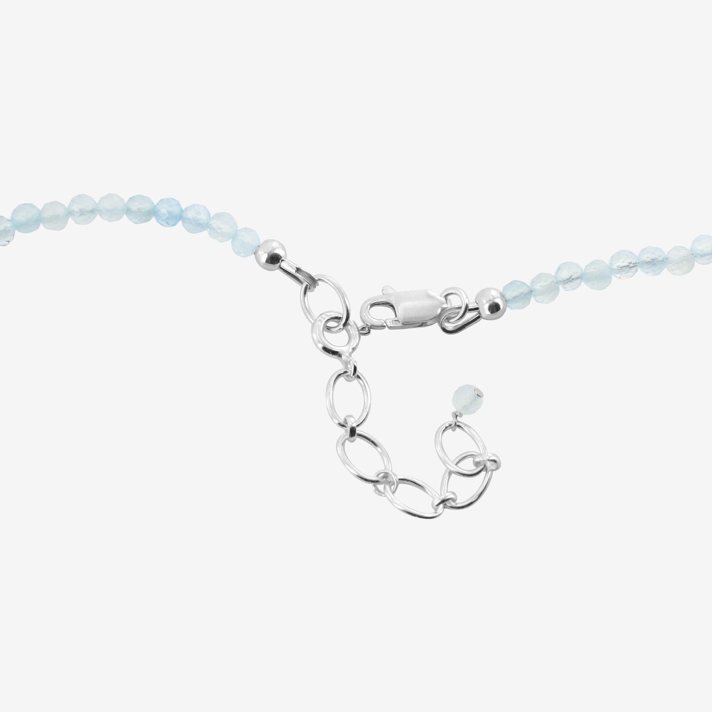 925 Sterling Silver Aquamarine Gemstone Necklace for Women - Gem Avenue