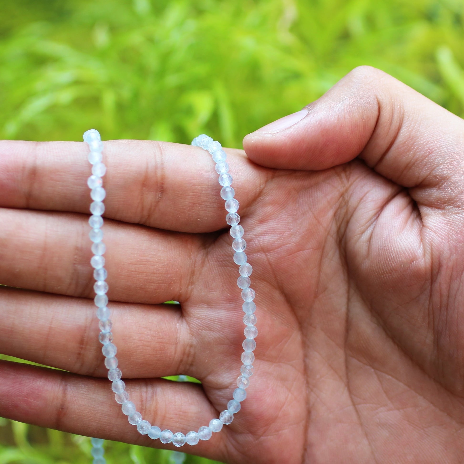 925 Sterling Silver Aquamarine Gemstone Necklace for Women - Gem Avenue