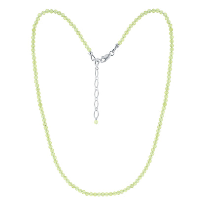 925 Sterling Silver Peridot Gemstone Necklace for Women - Gem Avenue